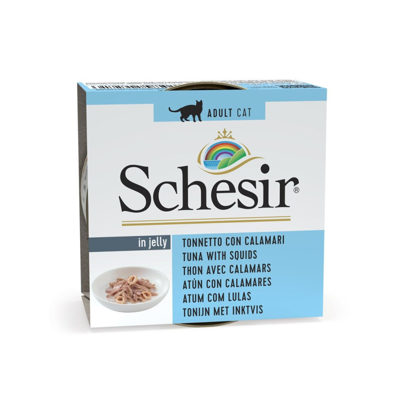 SCHESIR Tuna with squids in jelly - wet cat food - 85g