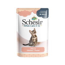 SCHESIR Chicken fillets in jelly - wet food for kittens - 85g