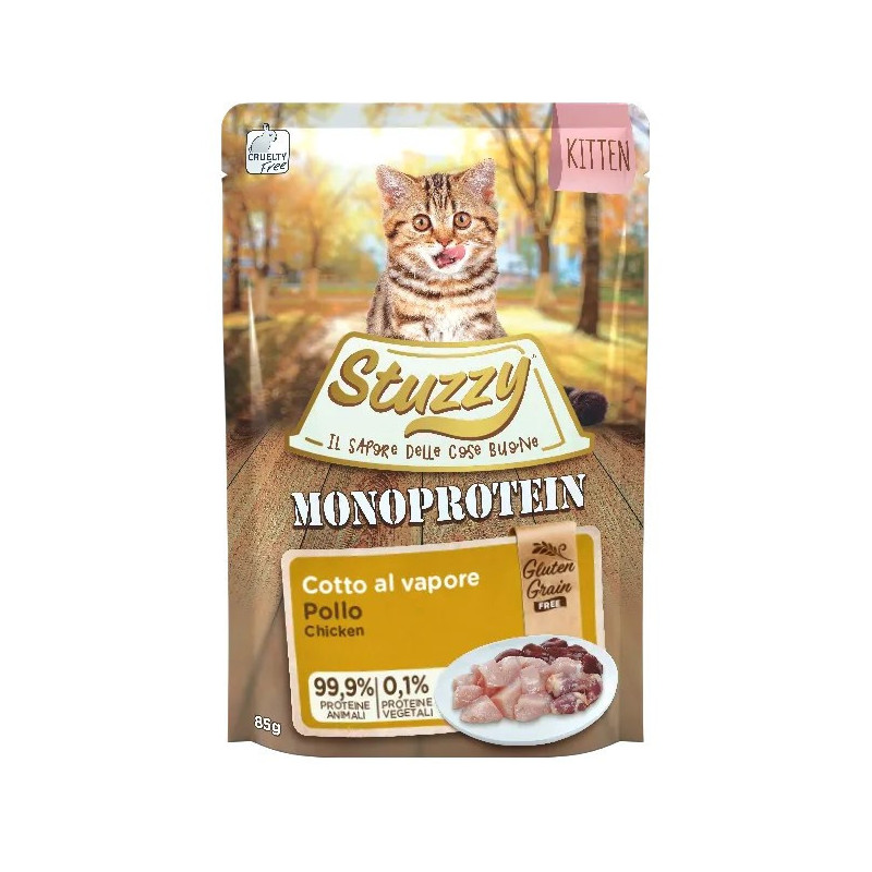 STUZZY Monoprotein Kitten Chicken - wet food for kittens - 85g