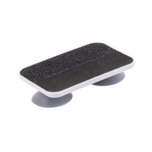 Nail file with suction cups