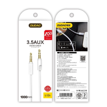 Dudao kabelis AUX mini lizdas 3,5 mm 1 m 3 polių stereo baltas (L12S baltas)