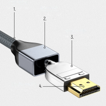 Wozinsky kabelis HDMI 2.1 8K 60 Hz 48 Gbps / 4K 120 Hz / 2K 144 Hz 2 m sidabras (WHDMI-20)