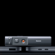 Baseus Orange Dot wireless laser pointer for presentations - gray (with battery)