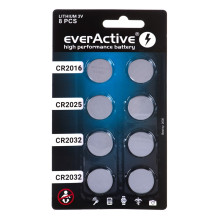 Button Batteries - Everactive 4 X CR2032, 2 X CR2025, 2 X CR2016