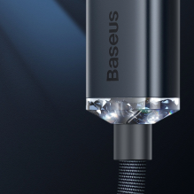 „Baseus Crystal Shine“ serijos kabelis USB laidas greitam įkrovimui ir duomenų perdavimui A tipo USB – Lightning 2.4A 1.