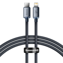 Baseus CAJY000201 Lightning - USB-C PD QC cable 20W 480Mb / s 1.2m - black