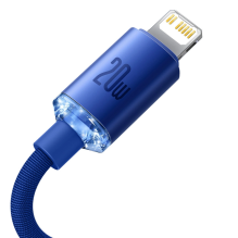 Baseus CAJY000203 Lightning - USB-C PD cable 20W 480Mb / s 1.2m - blue