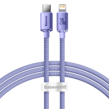 Baseus CAJY000205 Lightning - USB-C PD cable 20W 480Mb / s 1.2m - purple