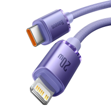 Baseus CAJY000205 Lightning - USB-C PD cable 20W 480Mb / s 1.2m - purple