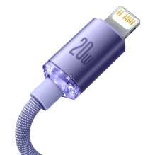 Baseus CAJY000205 Lightning - USB-C PD cable 20W 480Mb / s 1.2m - purple