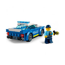 Konstruktorius - LEGO City policijos automobilis 94 dalys mėlynas baltas