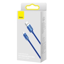 Baseus crystal shine series fast charging data cable USB Type A to USB Type C 100W 2m blue (CAJY000503)