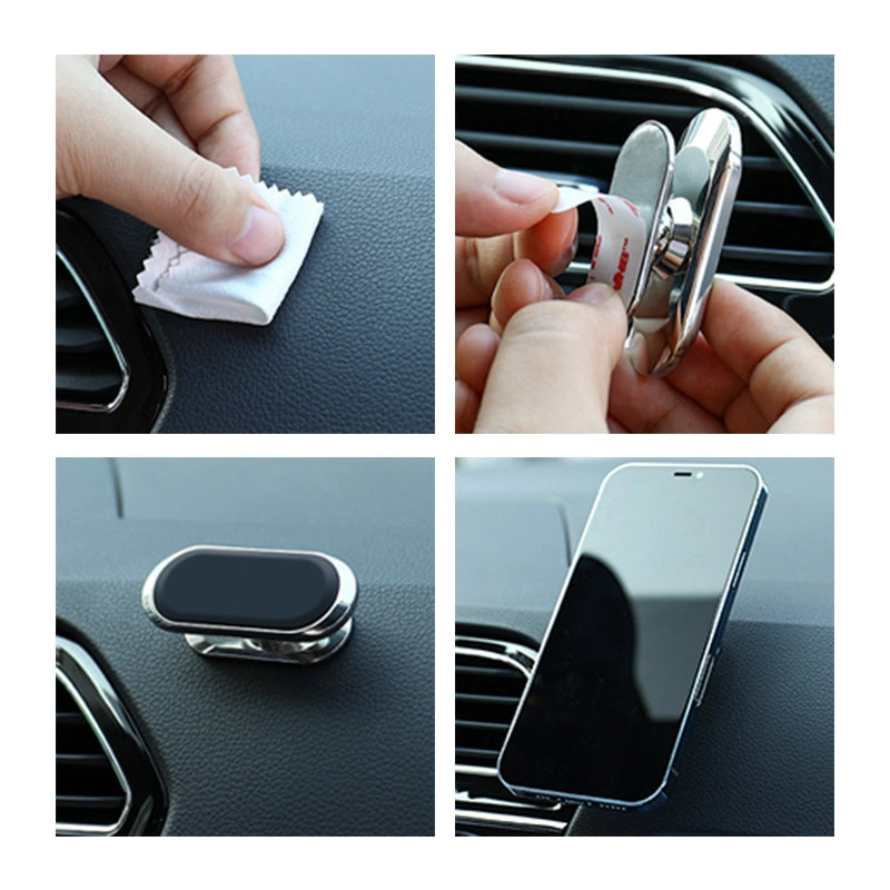 Joyroom self-adhesive magnetic car dashboard holder silver (JR-ZS227)