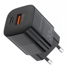 Choetech Fast USB Wall Charger USB Type C PD QC 33W black (PD5006)