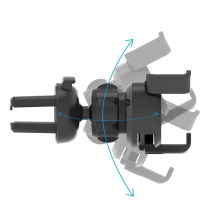 Gravitacijos išmaniojo telefono automobilinis laikiklis oro išleidimo angai su oro gaivikliu juodas (YC06)