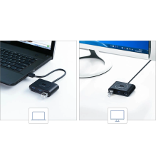 Ugreen daugiafunkcis USB HUB Type c – 4 x USB 3.0 1m baltas (CR113)