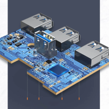 Ugreen daugiafunkcis USB HUB Type c – 4 x USB 3.0 1m baltas (CR113)