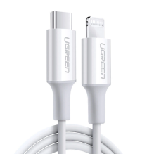 Ugreen cable USB Type C - Lightning 3A cable 0.25 m white (US171)