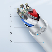 Ugreen cable USB Type C - Lightning 3A cable 0.25 m white (US171)