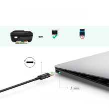 Ugreen printer cable USB-C - USB-B 480Mb / s 2m black (US241)