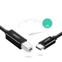 Ugreen printer cable USB-C - USB-B 480Mb / s 2m black (US241)