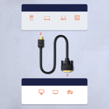 Ugreen dvikryptis kabelis HDMI – DVI 2m juodas (HD106)