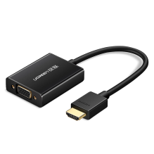 Ugreen cable adapter cable HDMI (male) - VGA (female) black (MM102)