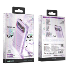 Acefast Powerbank 10000mAh Sparkling Series greito įkrovimo 30W violetinė (M1)