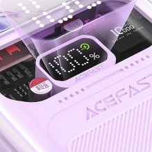 Acefast Powerbank 10000mAh Sparkling Series greito įkrovimo 30W violetinė (M1)