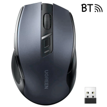 Ugreen MU006 wireless optical mouse USB 2.4GHz / Bluetooth 5.0 4000 DPI - black