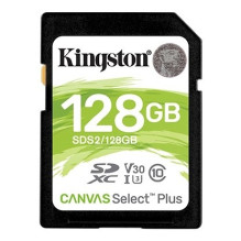 Atminties Kortelė - Kingston Canvas Select Plus 128 GB SDXC UHS-I Klasės 10