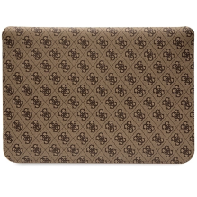 Guess 4G Stripe Metal Logo case for a 14&quot; laptop - brown