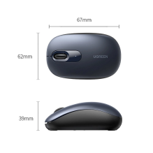 Ugreen MU105 2.4GHz USB wireless mouse - navy blue