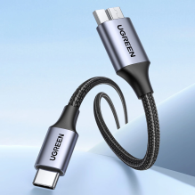 USB C / micro USB-B 3.0 cable Ugreen US565 5Gb / s 3A 0.5m - gray