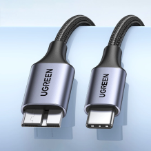 USB C / micro USB-B 3.0 cable Ugreen US565 5Gb / s 3A 0.5m - gray