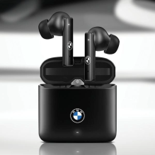 BMW Bluetooth ausinės BMWSES20AMK TWS + prijungimo stotelė juoda / juoda Signature