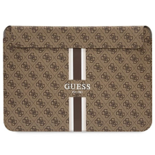 Guess 4G Printed Stripes cover for a 14&quot; laptop - brown