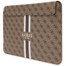 Guess 4G Printed Stripes cover for a 14&quot; laptop - brown