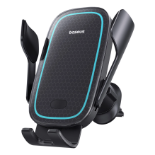 Baseus Milky Way Pro Series BS-CM023 car holder for air vent with 15W inductive charger - black