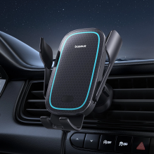 Baseus Milky Way Pro Series BS-CM023 car holder for air vent with 15W inductive charger - black