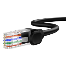 Baseus High Speed Cat 5 RJ-45 1000Mb / s Ethernet cable 8m round - black