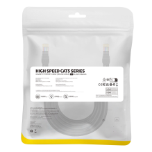 Baseus High Speed Cat 5 RJ-45 1000Mb / s Ethernet cable 8m round - black