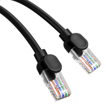 Baseus High Speed Cat 5 RJ-45 Ethernet cable 1000Mb / s 1.5m round - black