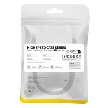 Baseus High Speed Cat 5 RJ-45 Ethernet cable 1000Mb / s 1m round - black