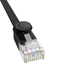 Baseus High Speed Cat 6 RJ-45 1000Mb / s Ethernet cable 12m flat - black