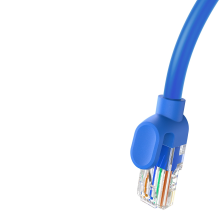 Baseus High Speed Cat 6 RJ-45 1000Mb / s Ethernet cable 5m round - blue