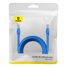 Baseus High Speed Cat 6 RJ-45 1000Mb / s Ethernet cable 5m round - blue