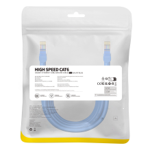 Baseus High Speed Cat 6 RJ-45 1000Mb / s Ethernet cable 5m round - blue