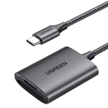 Ugreen CM401 USB C 5Gb / s SD / TF kortelių skaitytuvas - pilkas