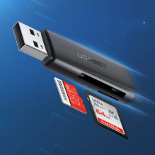 Ugreen CM264 USB 3.0 SD / TF kortelių skaitytuvas - juodas